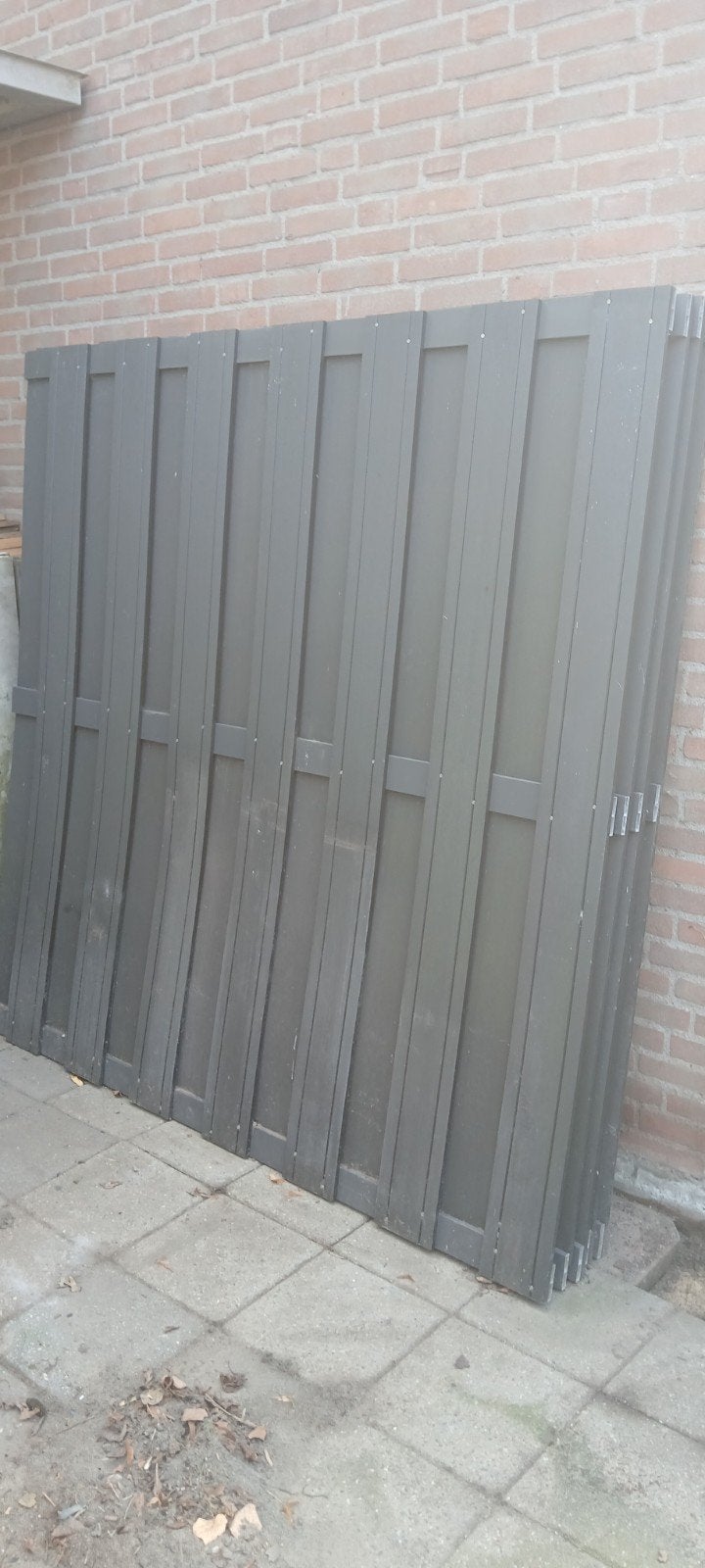 5x Composiet Schutting Zwart 180x180 cm Nieuw, Tuin en Terras, Ophalen, Kunststof, 1 tot 2 meter, Minder dan 3 meter