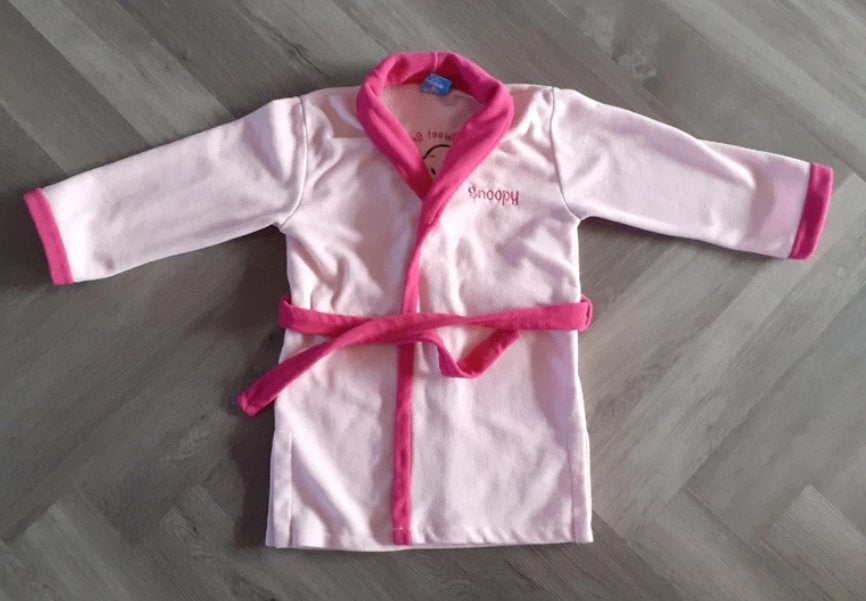 Peanuts Snoopy Badjas, Maat 110 / 116, Nacht- of Onderkleding, Meisje, Ophalen of Verzenden, Zo goed als nieuw