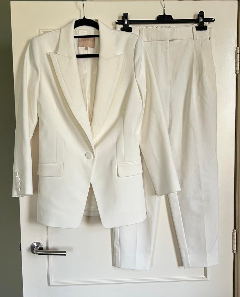Off White JoshV, Josh V blazer en pantalon XS/S, Kostuum of Pak, Wit, Nieuw, Ophalen of Verzenden