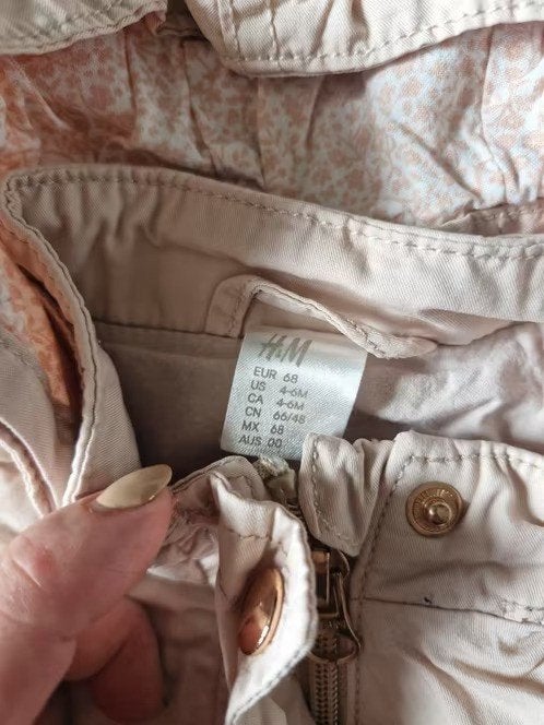 Lichtroze zomerjas Maat 68 h3, Kinderen en Baby's, Babykleding | Maat 68, H&M, Meisje, H&M, Onbekend