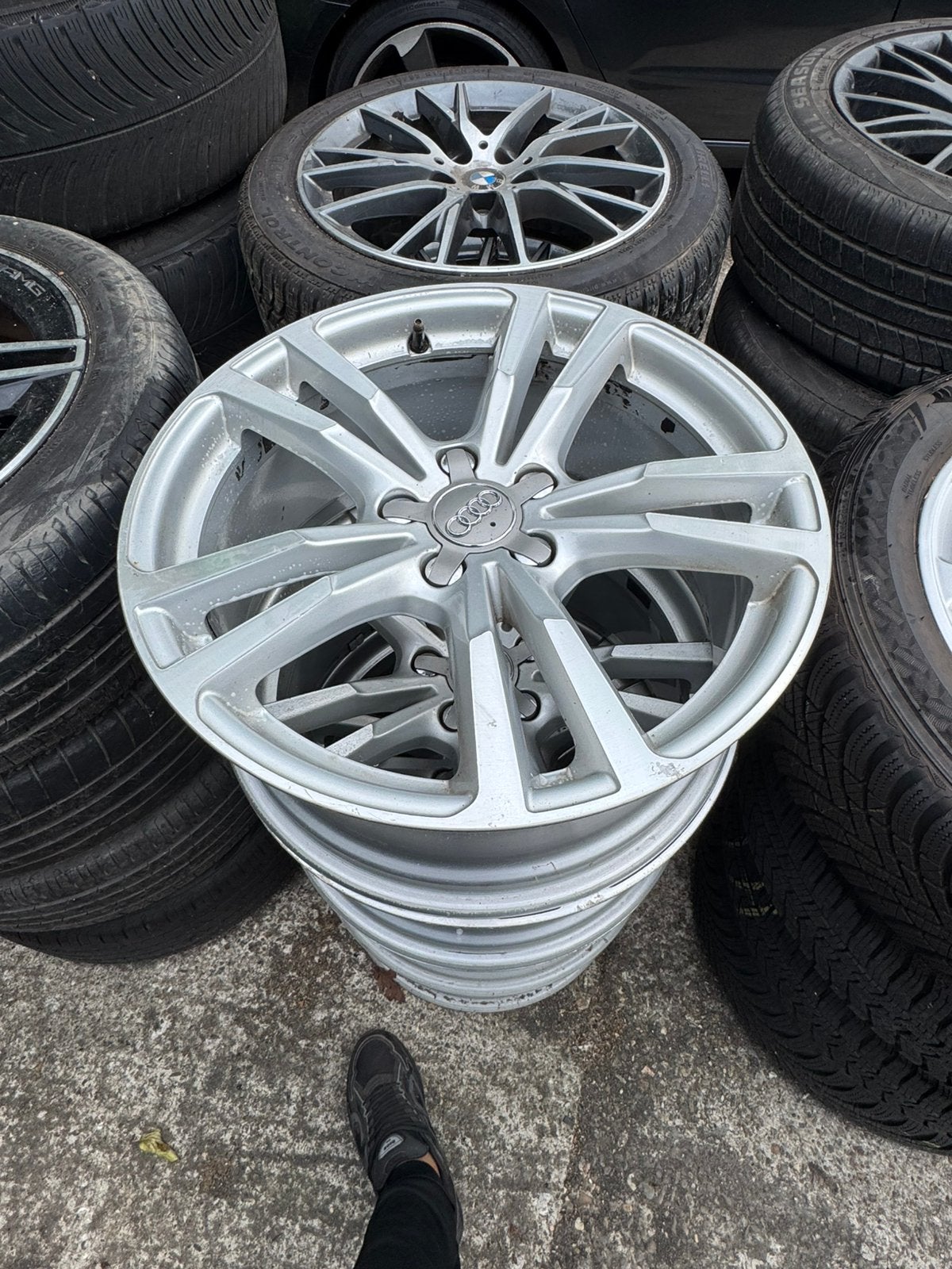 Audi A3 S3 8V velgen 18 inch, Auto-onderdelen, Banden en Velgen, Ophalen, Velg(en), 17 inch, Zomerbanden
