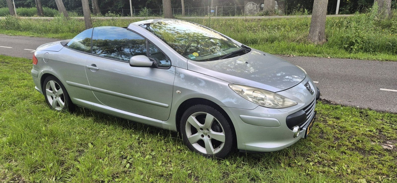 Peugeot 307 2.0 16V CC AUT 2007 Grijs facelift model, 4 cilinders, Cabriolet, 4 stoelen, Origineel Nederlands