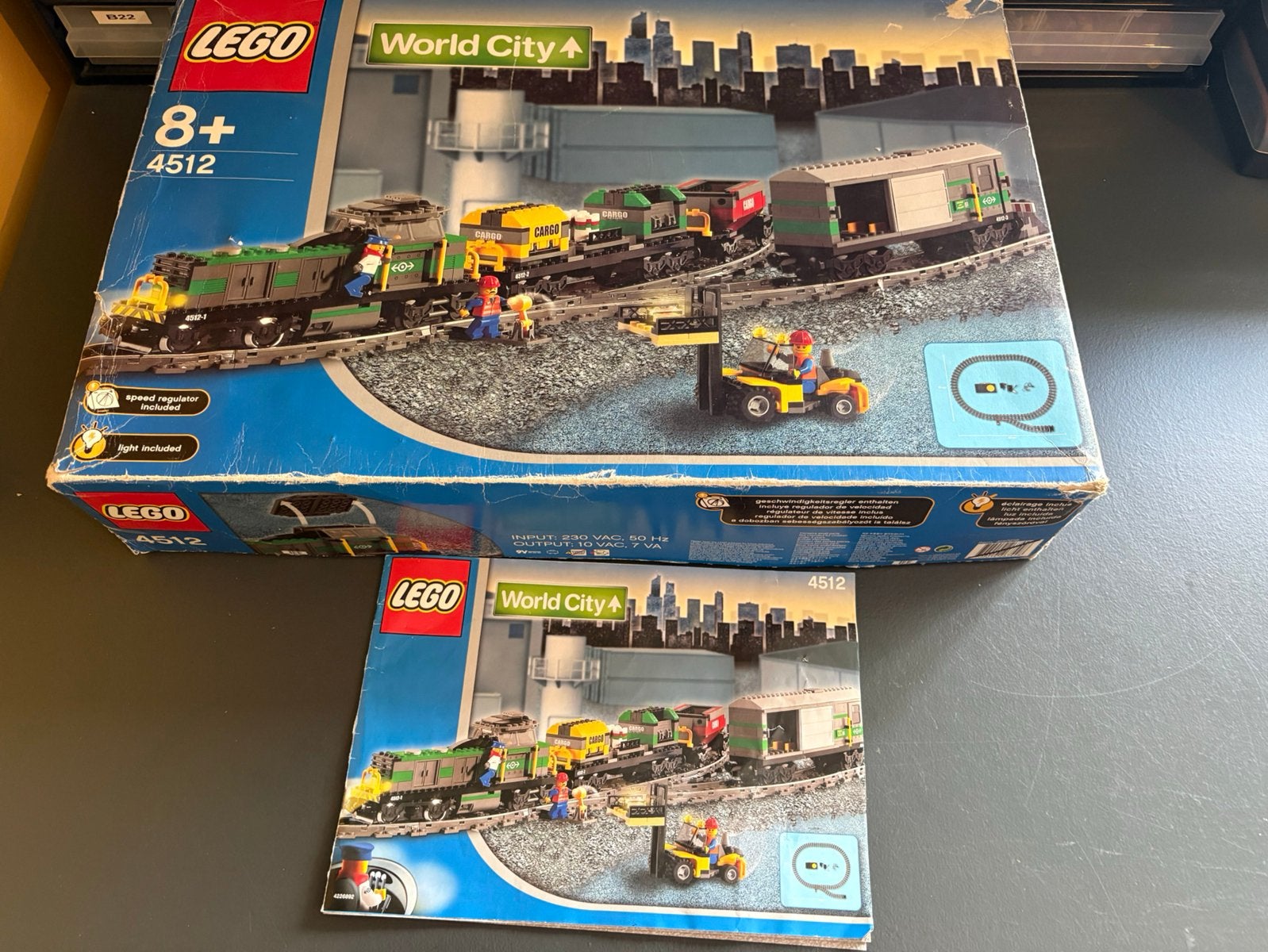 Alleen de doos lego 9v trein set 4512, Kinderen en Baby's, Lego, Lego, Ophalen of Verzenden, Zo goed als nieuw