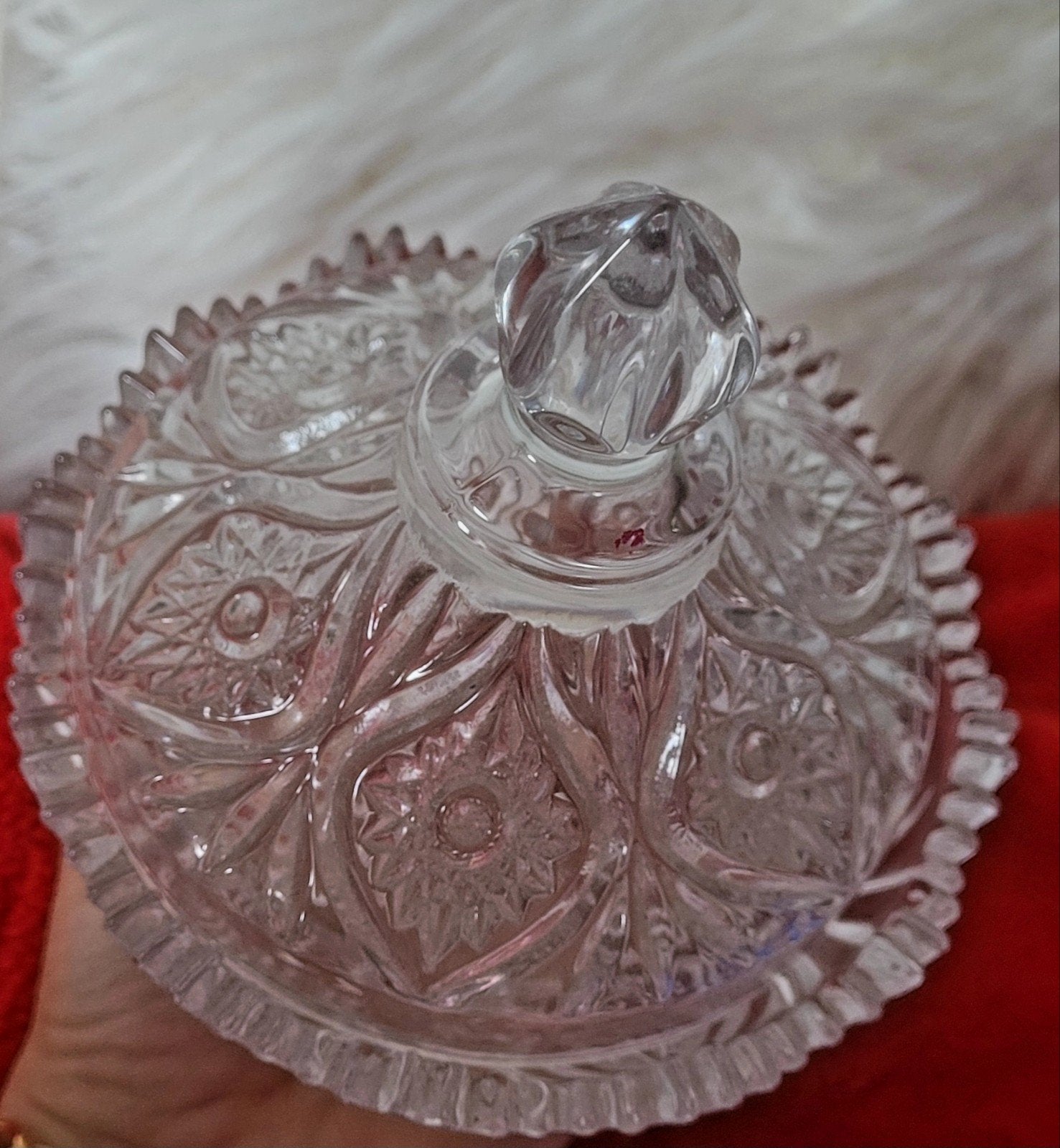 Vintage Kristallen Bonbonnière met Deksel, Antiek en Kunst, Ophalen of Verzenden