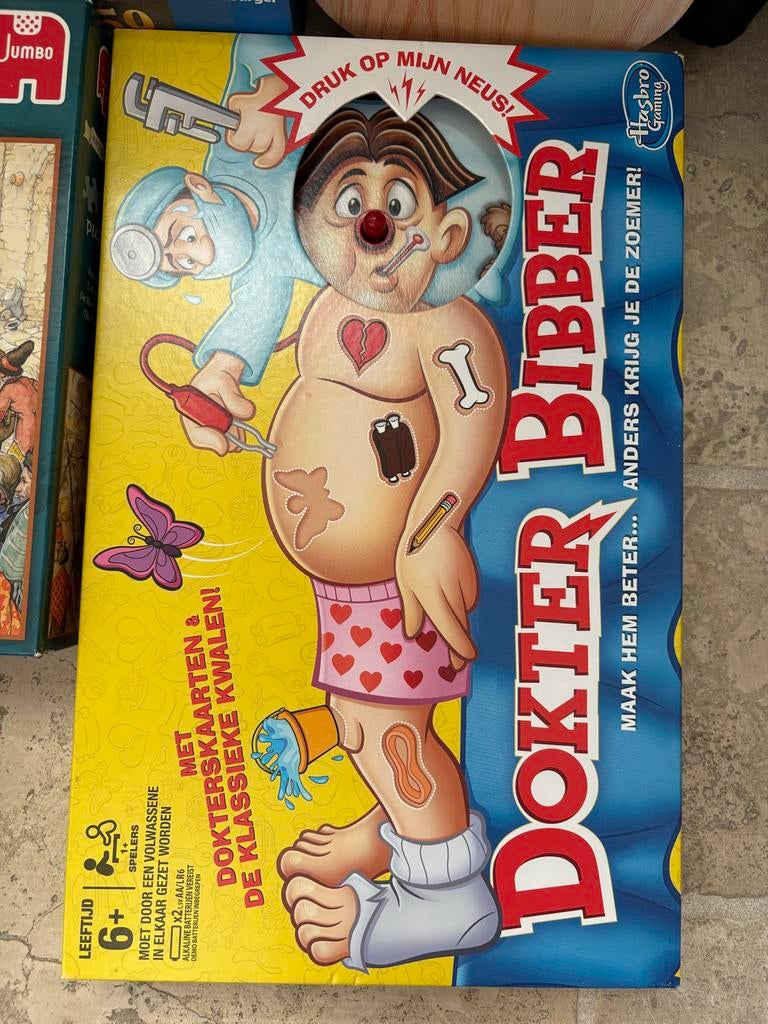 Dokter Bibber Spel - Hasbro Gaming, Ophalen of Verzenden, Gebruikt, Jongen of Meisje