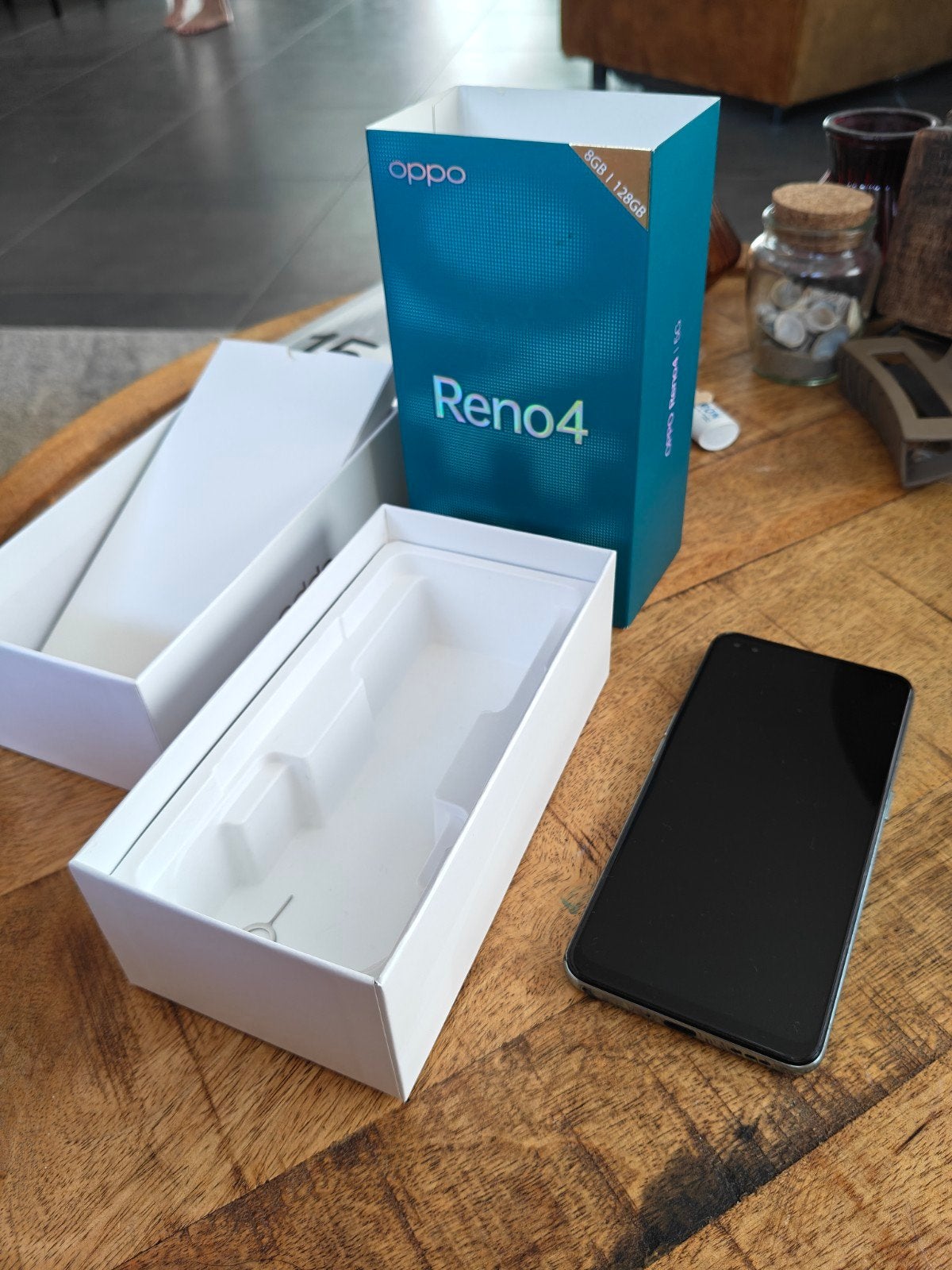 OPPO Reno 4 128GB Galactic Blue (mat), Ophalen, Overige modellen, Zo goed als nieuw, Zonder simlock