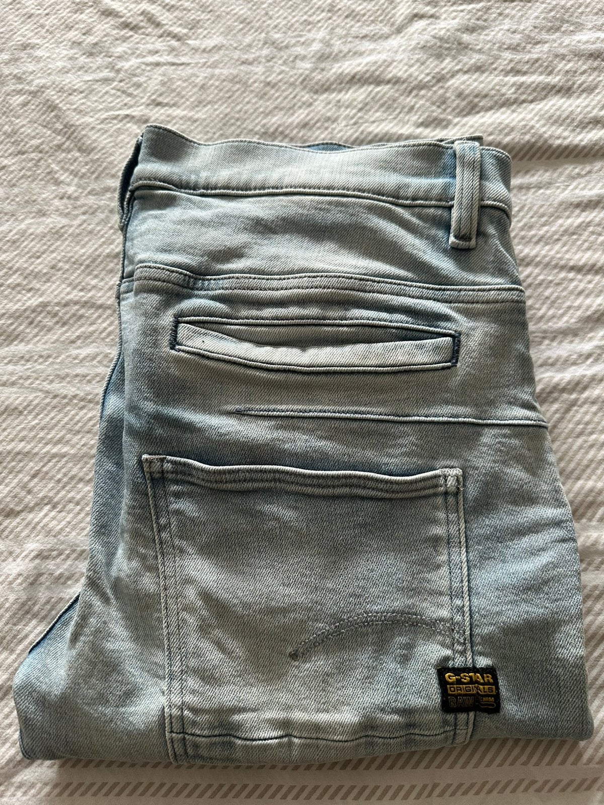 G-Star D-Staq 3D Slim jeans Mt 31-32, Dit weekend 30 euro, Ophalen of Verzenden, Zo goed als nieuw, Blauw, Overige jeansmaten