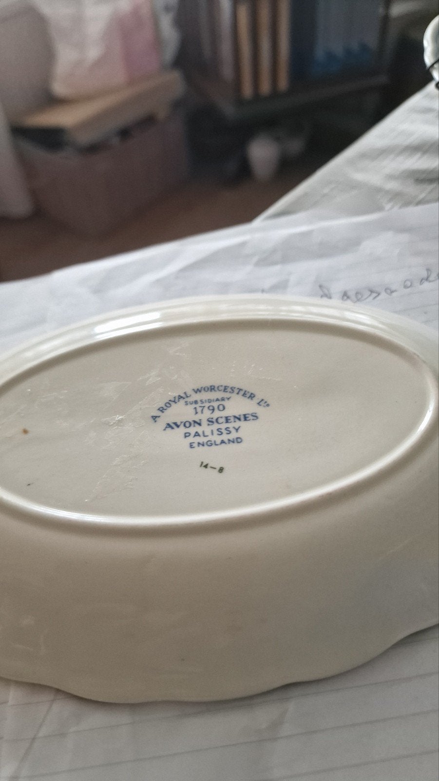 Foto 4 van Antiek Porselein: 2-delige set Avon Scenes, Royal Worcester