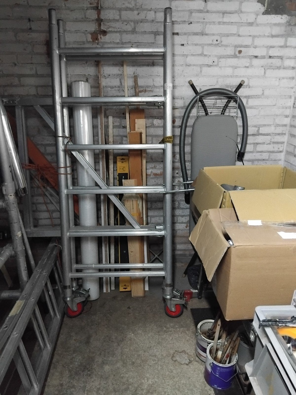 Kamersteiger met plaat, nieuwe wielen en trap, Ophalen of Verzenden