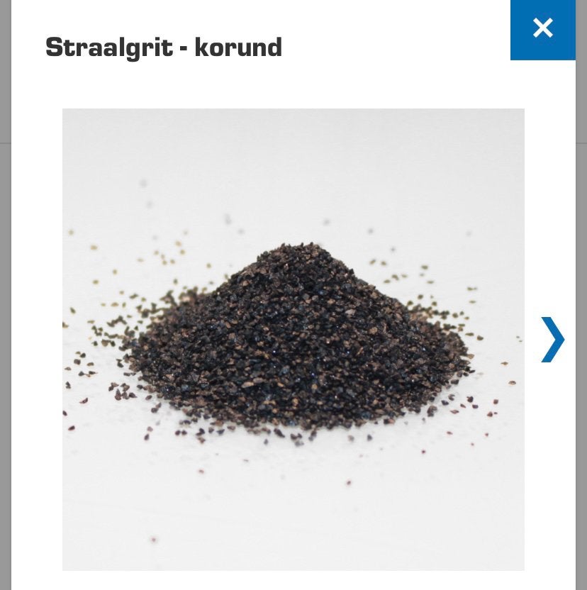 Straalgrit korund, zak 20 kg, Ophalen, Nieuw, Overige typen