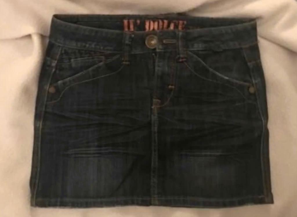 Spijkerrokje jeans rokje Il Dolce jeans in maat 34, Ophalen, Il dolce jeans, Blauw, Zo goed als nieuw