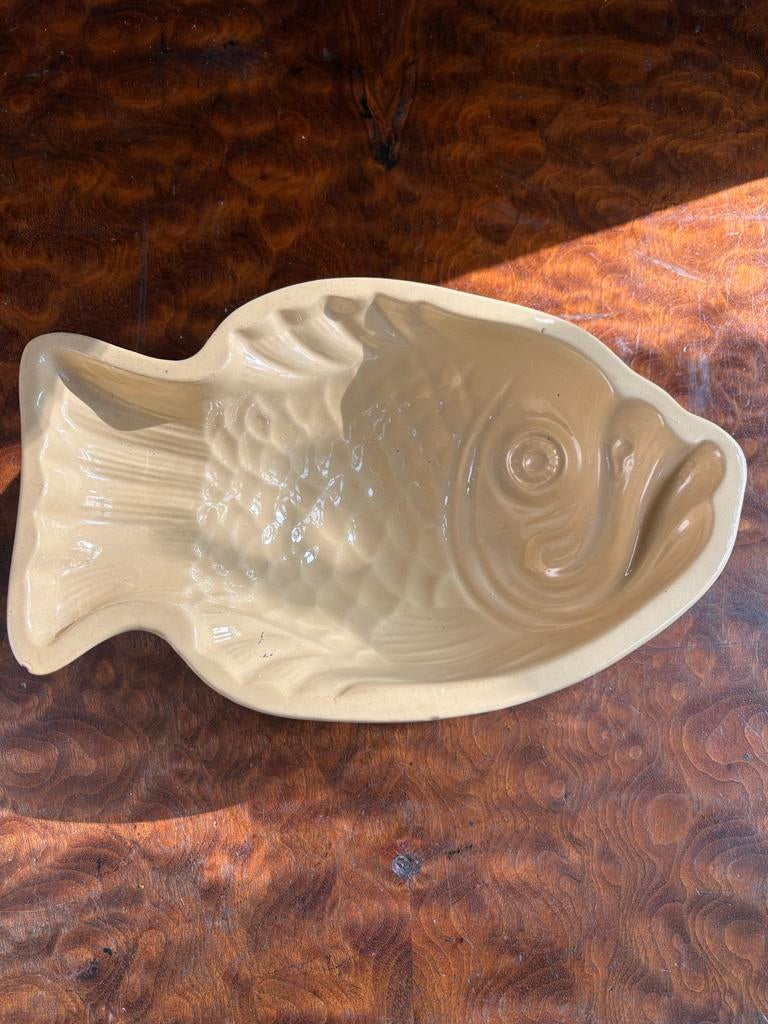 Vintage Sphinx Puddingvorm Vis, Antiek en Kunst, Antiek | Keramiek en Aardewerk, Ophalen of Verzenden