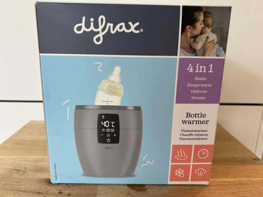 Difrax flessenwarmer, Kinderen en Baby's, Babyvoeding en Toebehoren, Ophalen of Verzenden, Zo goed als nieuw, Flessen- of potjesverwarmer