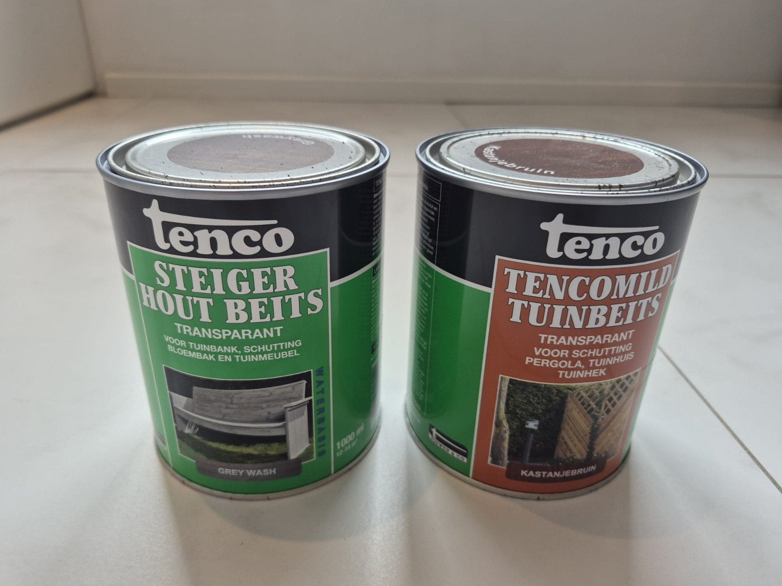Tenco Steigerhout Beits & TencoMild Tuinbeits (2x 1L), Ophalen