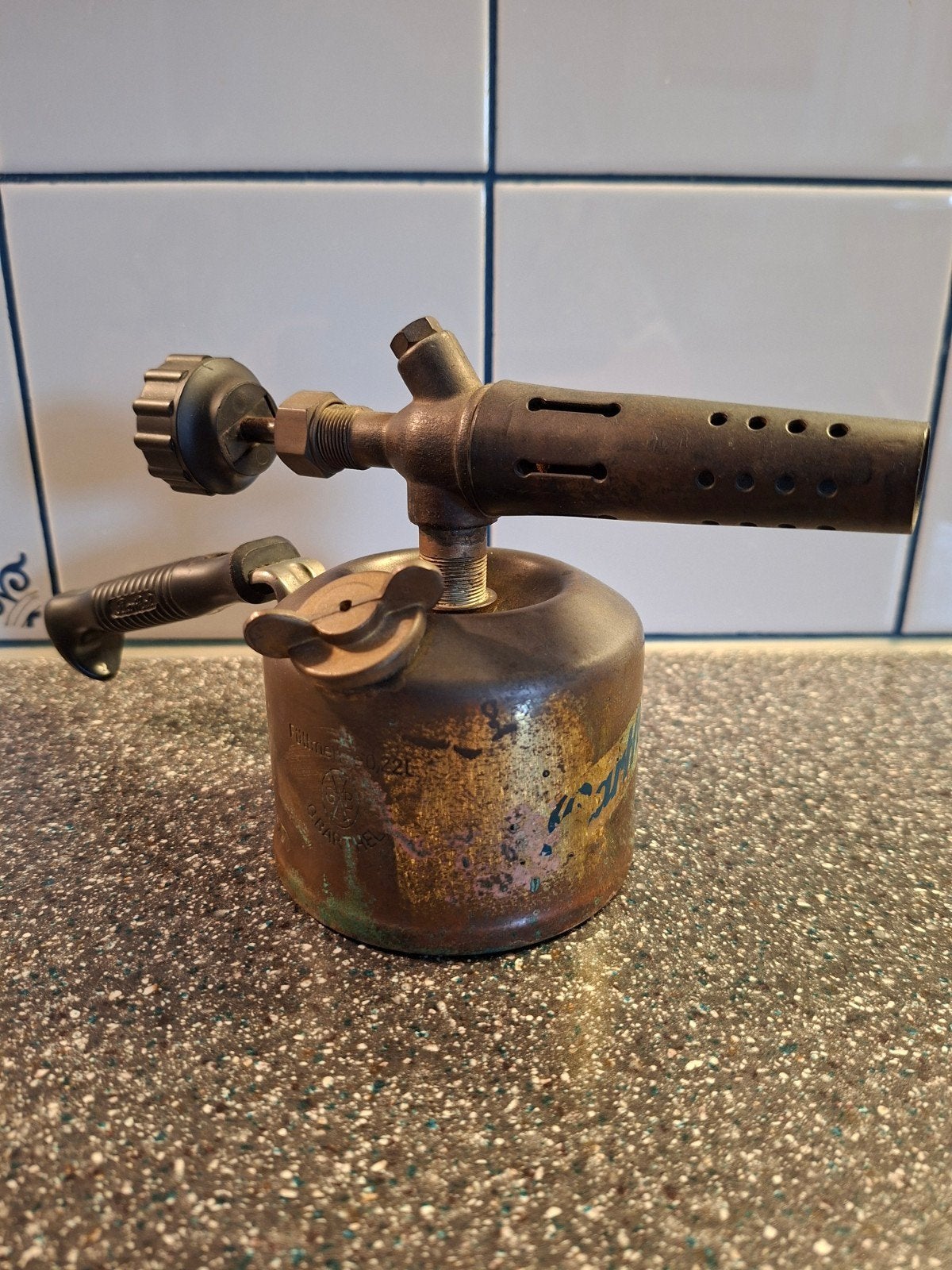 Vintage Barthel soldeerbrander - messing, Antiek en Kunst, Ophalen of Verzenden