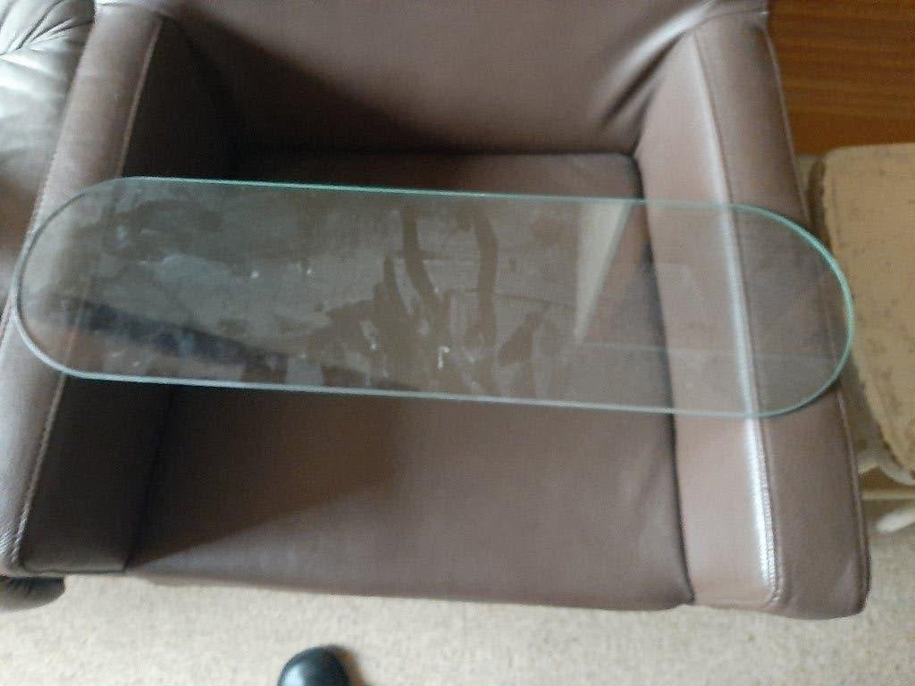 glasplaat glazen planchet voor onder spiegel wastafel, Ophalen of Verzenden, Zo goed als nieuw, Overige kleuren, Overige typen
