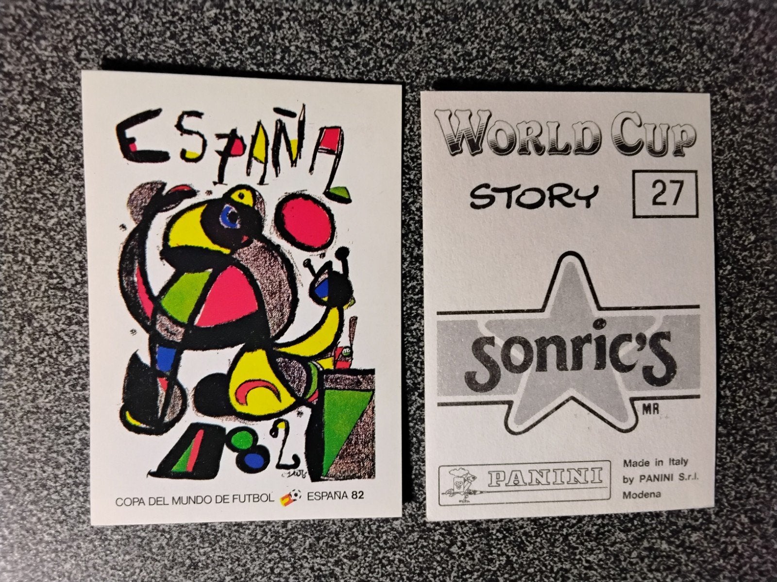 Panini World Cup Story Sticker #27 - España 82, Verzamelen, Ophalen of Verzenden, Zo goed als nieuw, Poster, Plaatje of Sticker