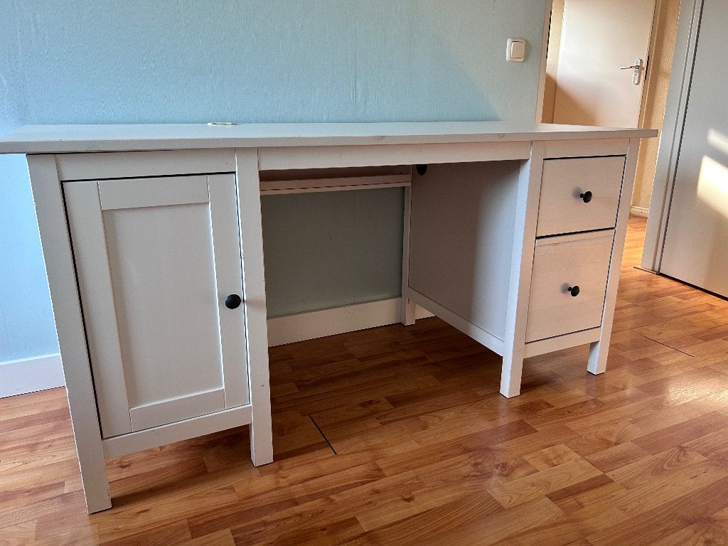 Schoolbureau wit IKEA 155x64, Huis en Inrichting, Ophalen, 64 cm, 155 cm, Hout