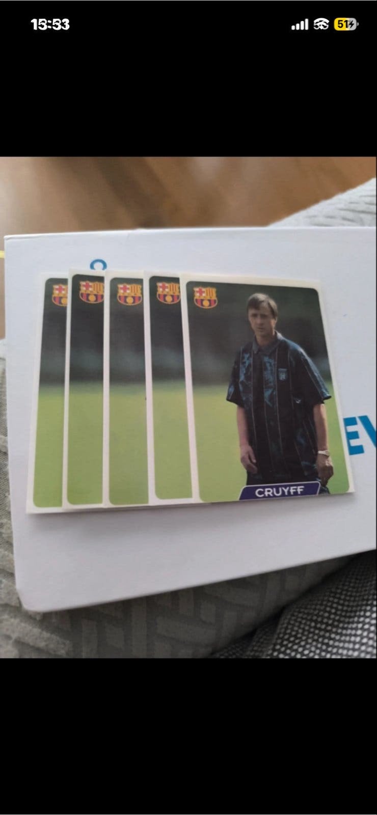 Zeldzame Johan Cruijff voetbalplaatjes (FC Barcelona), Ophalen of Verzenden, Zo goed als nieuw, Buitenlandse clubs, Spelerskaart