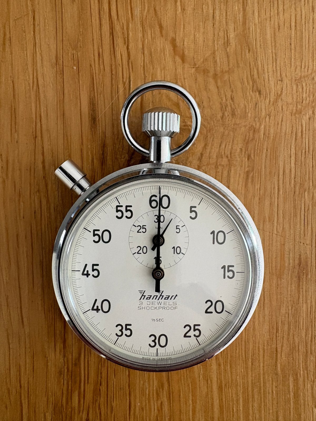 Hanhart mechanische Stopwatch - 3 Jewels Shockproof, Overige merken, Zakhorloge, Staal, Overige materialen