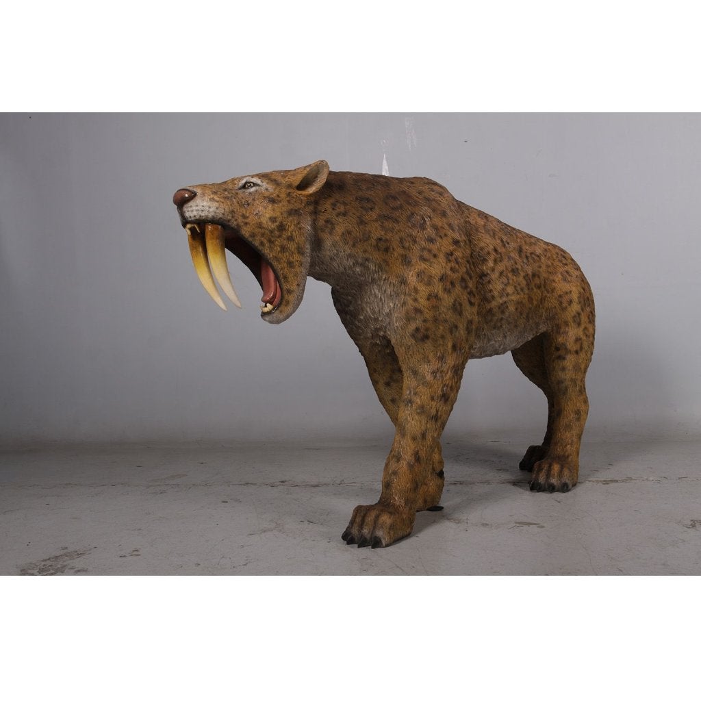 Smilodon Saber Cat - Sabeltandtijger beeld - 175 cm, Verzamelen, Ophalen, Nieuw, Overige typen