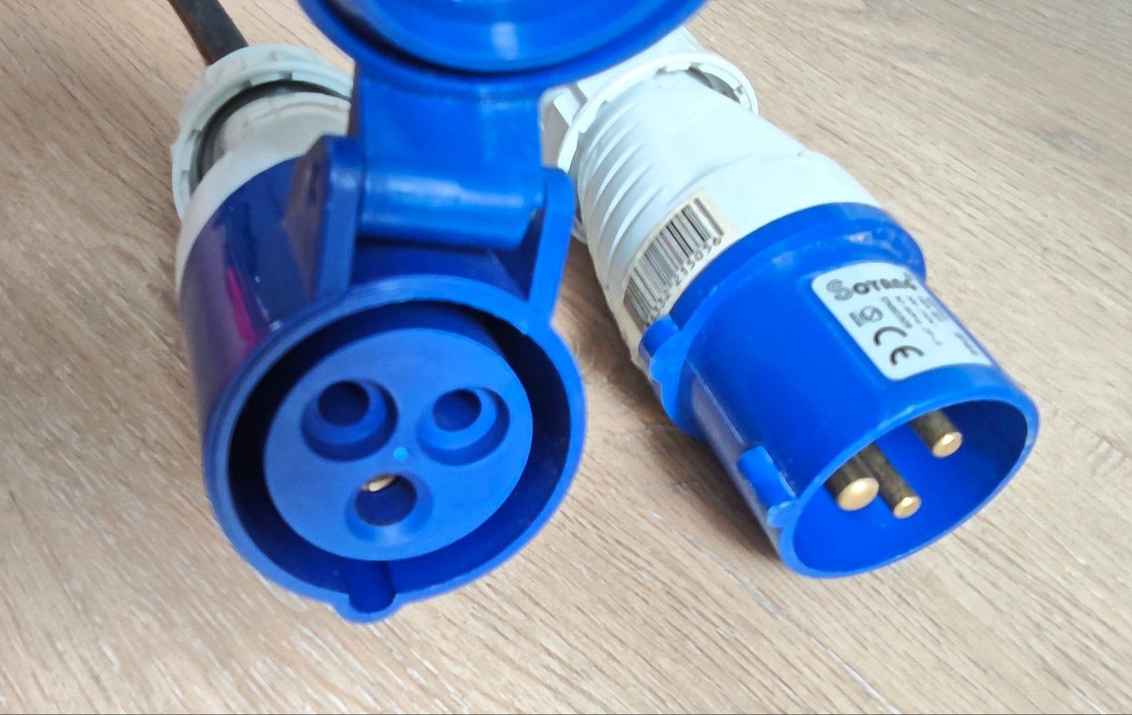 Camping CEE verlengkabel 35m - Soyang EZ53 16A-6H IP44, Ophalen of Verzenden, Zo goed als nieuw