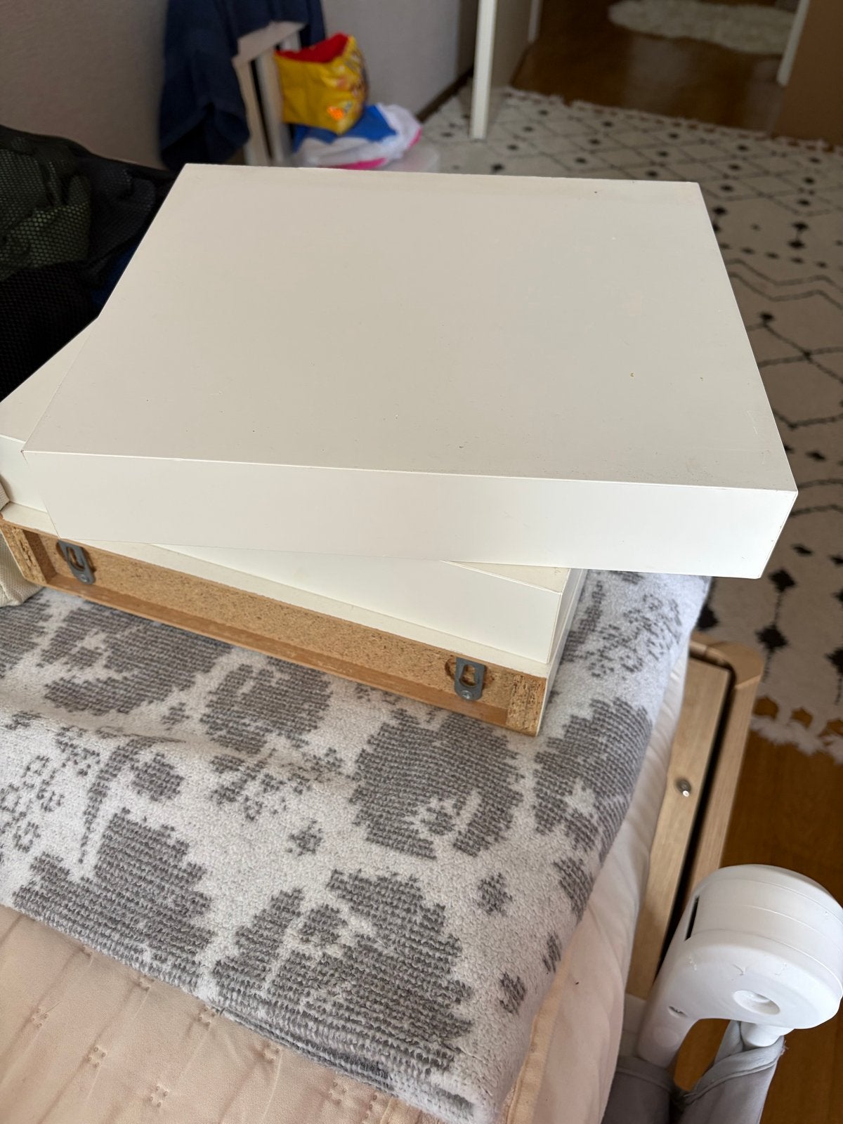 3x Ikea LACK wandplanken wit 30x26 cm, Huis en Inrichting, Ophalen of Verzenden, Gebruikt