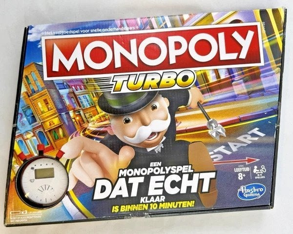 Hasbro Monopoly Turbo bordspel gezelschapsspel spel compleet, Hobby en Vrije tijd, Gezelschapsspellen | Bordspellen, Coolsingel 104, 3011 AG Rotterdam, Netherlands