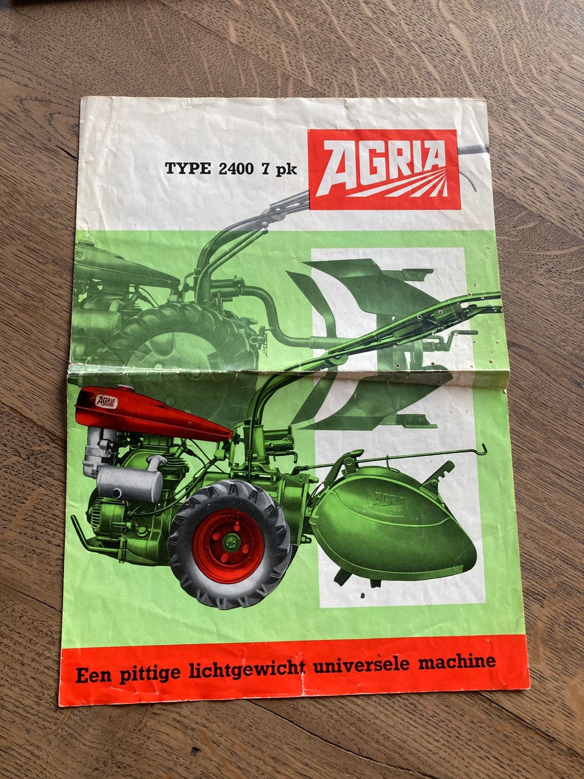 Folder agria 2400, Ophalen of Verzenden, Zo goed als nieuw