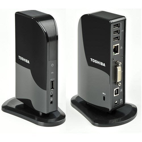 Toshiba Dynadock V10 USB Mini Port Replicator, Verzenden, Docking station, Gebruikt, Toshiba