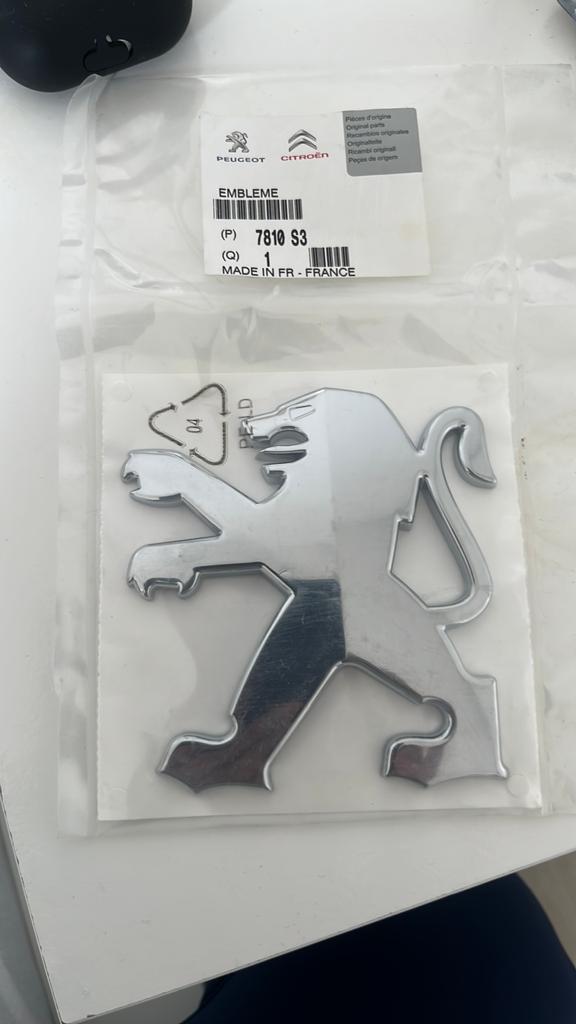 Peugeot 308 emblem, Auto-onderdelen, Ophalen of Verzenden, Nieuw, Peugeot, Achterklep