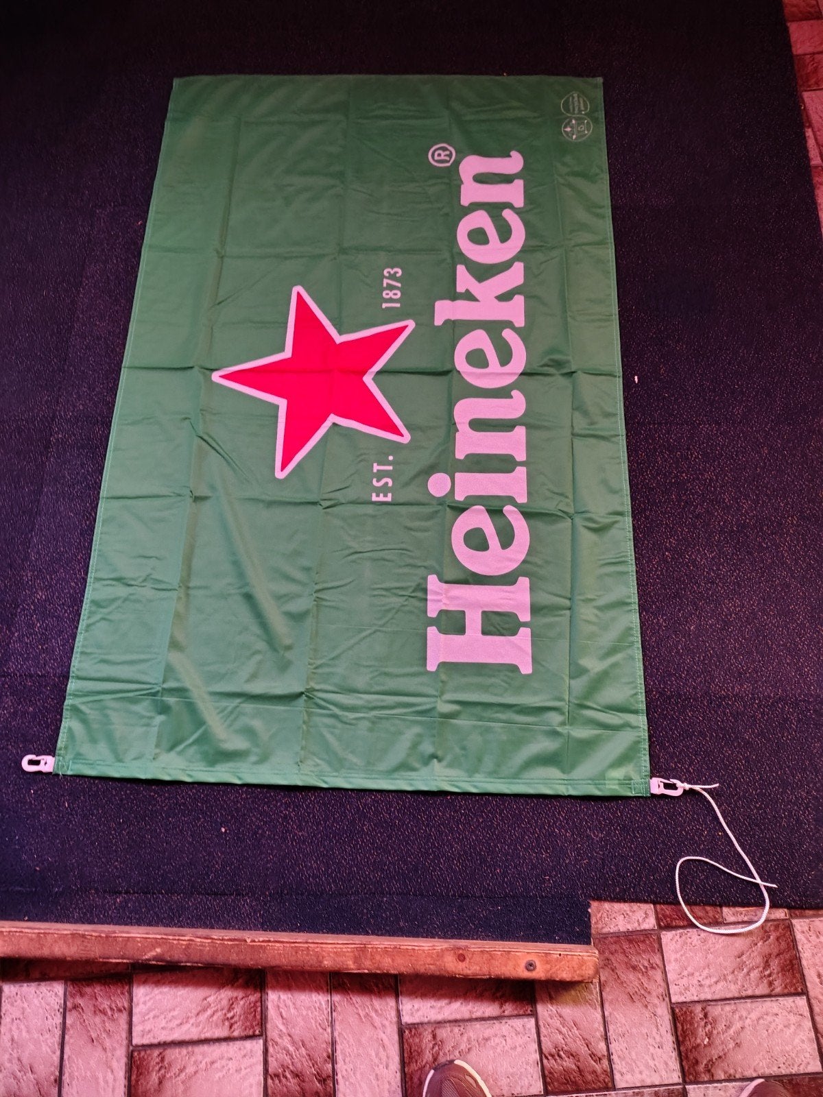 Nieuw Heineken Vlag! 150x100 cm, Ophalen of Verzenden, Nieuw
