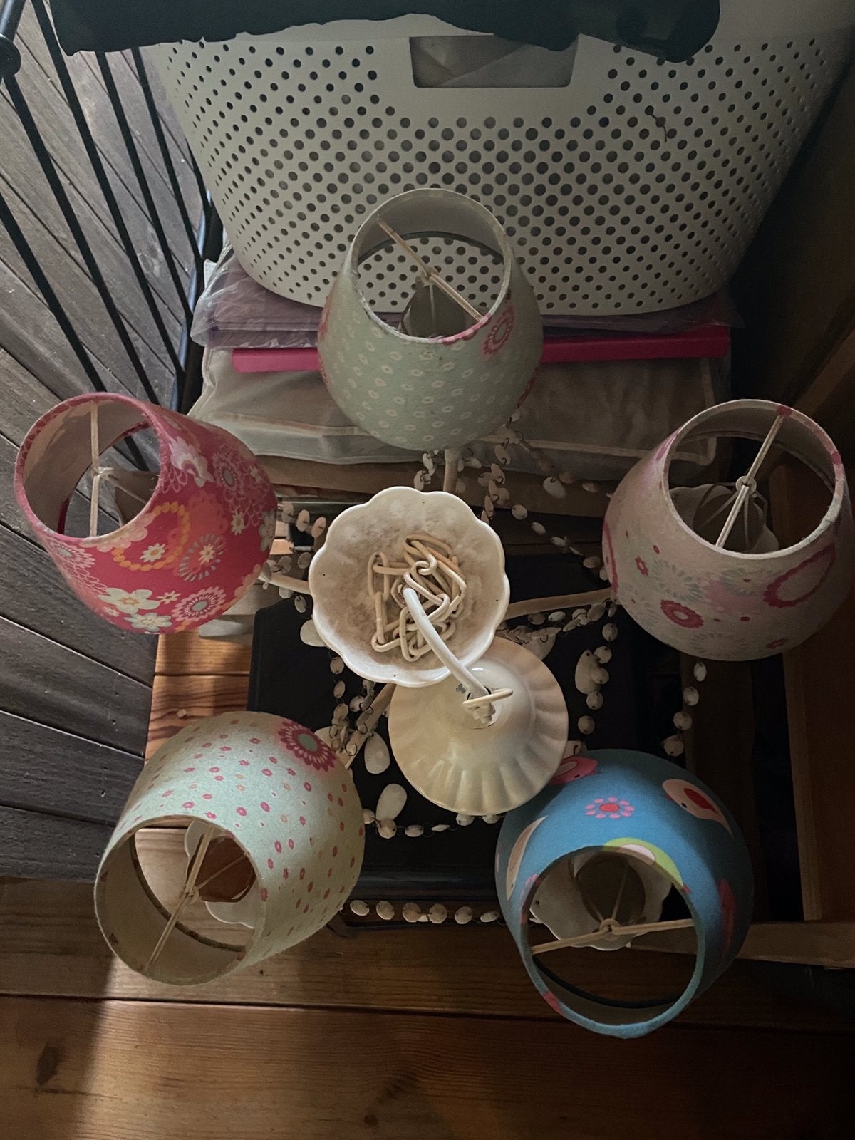 Prachtige Lief lampenkap en aardbol discolamp, Huis en Inrichting, Ophalen of Verzenden, Zo goed als nieuw, Rond