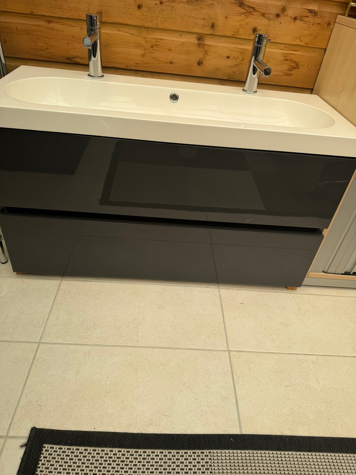 Antracit kleur, Huis en Inrichting, Badkamer | Badkamermeubels, Ophalen, 50 tot 100 cm, Zo goed als nieuw, Minder dan 100 cm