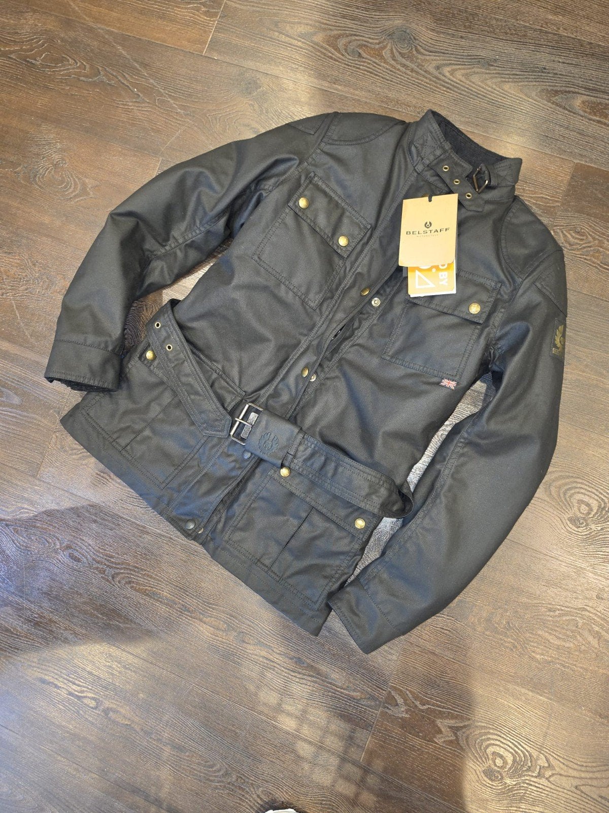 Prachtige nieuwe Belstaff dames motorjas - Zwart - Maat 38, Motoren, Kleding | Motorkleding, Nieuw met kaartje, Belstaff, Jas | textiel