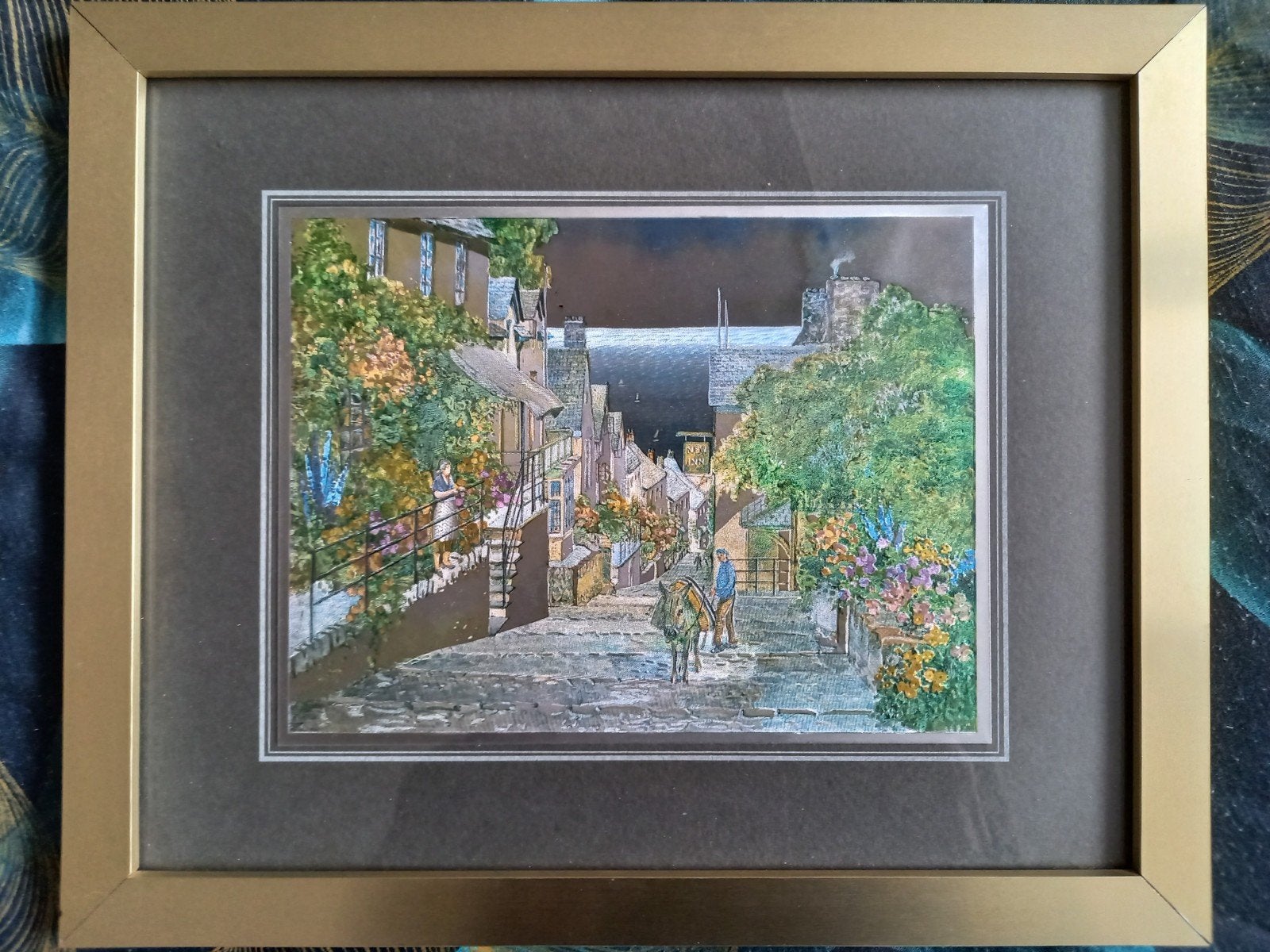 Mooi schilderij / prent in lijst  (afb Engeland?), Ophalen