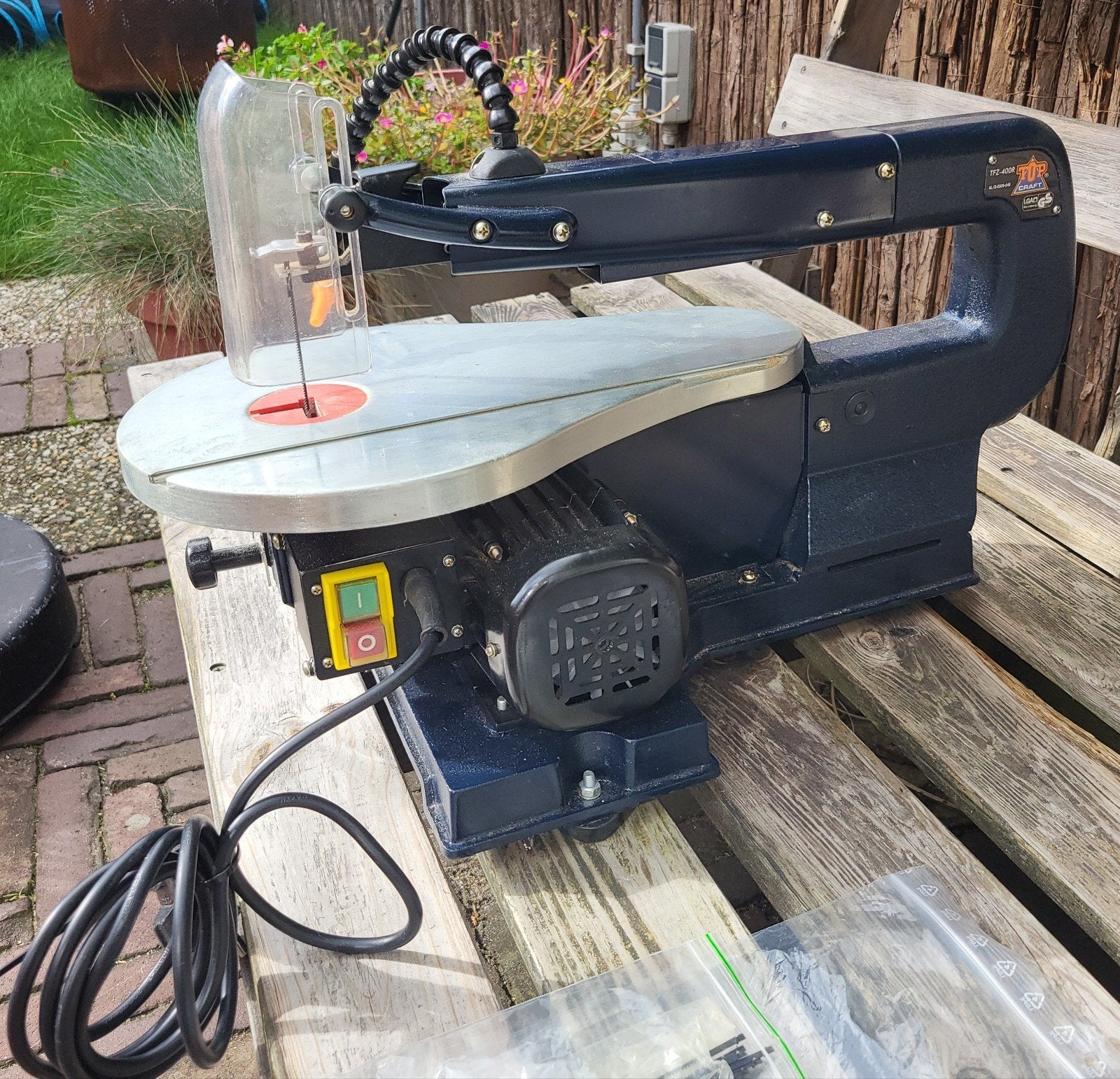 TOP Craft Figuurzaagmachine TFZ-400R - Zo goed als nieuw, Doe-het-zelf en Verbouw, Ophalen, Minder dan 30 mm, Topcraft/FERM, Zo goed als nieuw