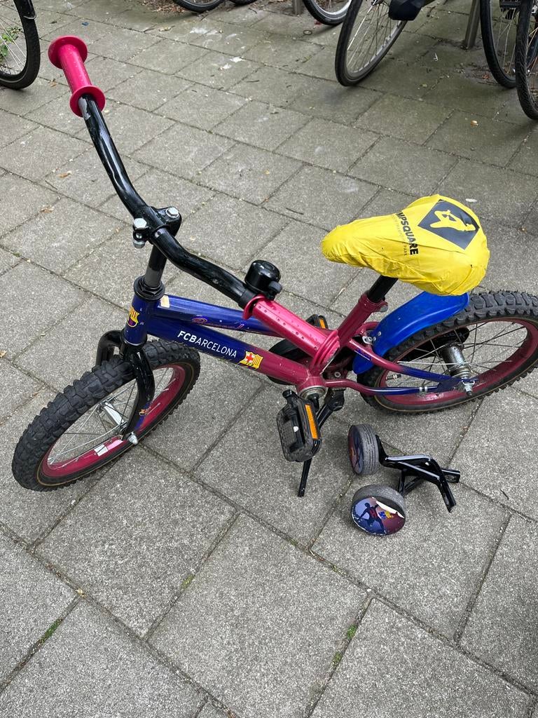 Kinderfiets, Fietsen en Brommers, Ophalen, Gebruikt, Terugtraprem, Minder dan 16 inch
