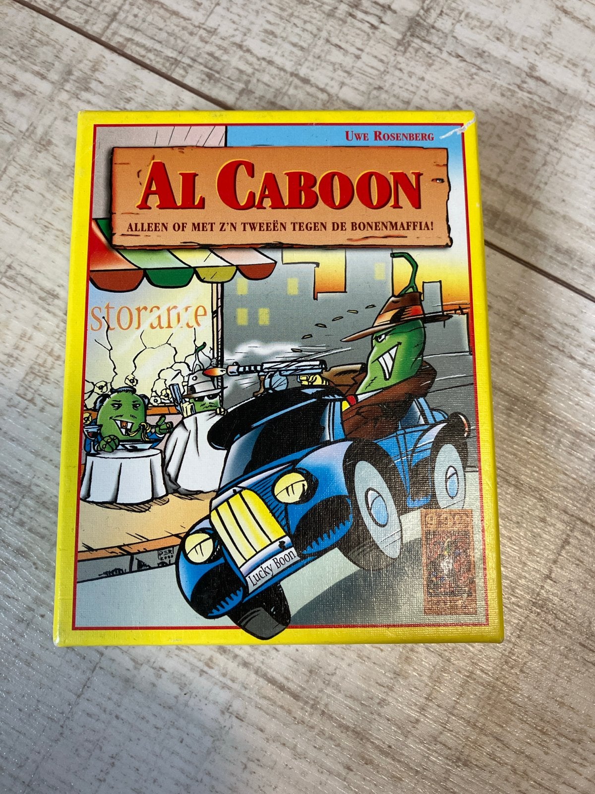 Al Caboon - Het bonenspel tegen de bonenmaffia!, Hobby en Vrije tijd, Gezelschapsspellen | Kaartspellen, Een of twee spelers, Ophalen of Verzenden