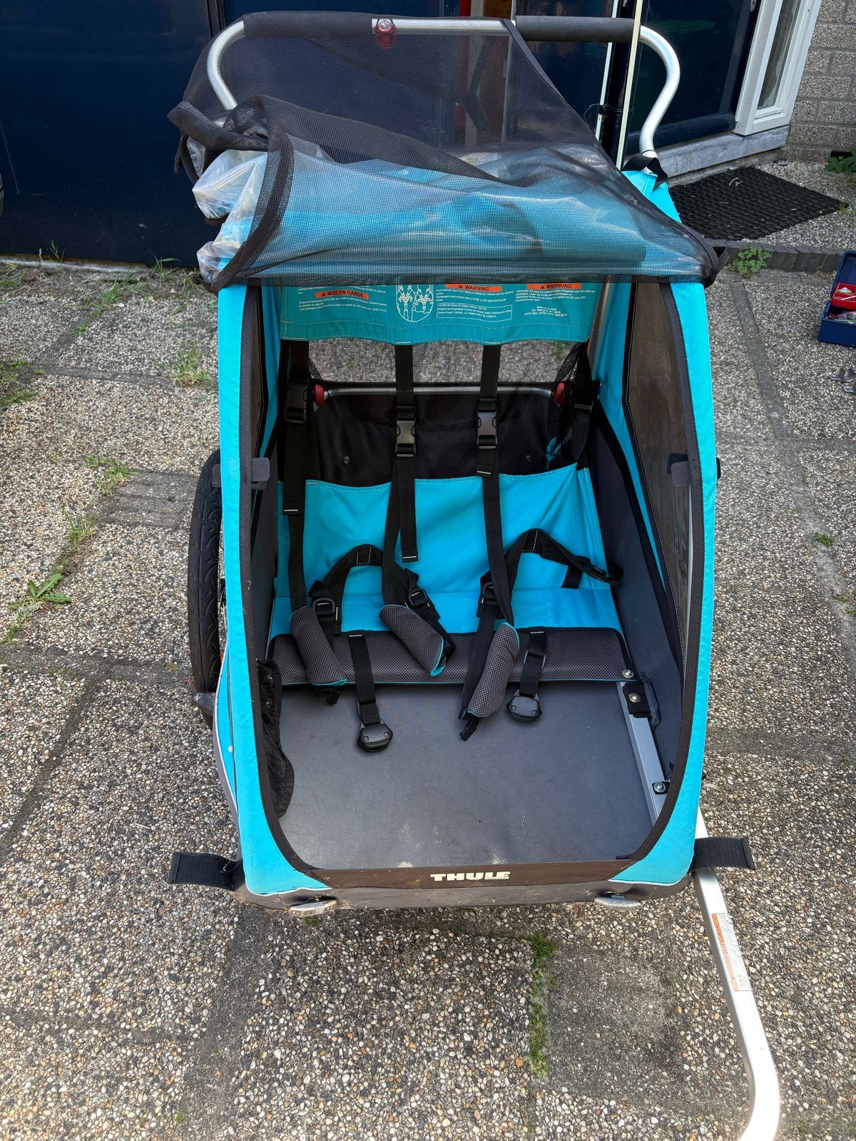 Thule Coaster XT fietskar + 2 koppelstukken, Fietsen en Brommers, Fietsaccessoires | Aanhangers en Karren, Zo goed als nieuw, Kinderkar