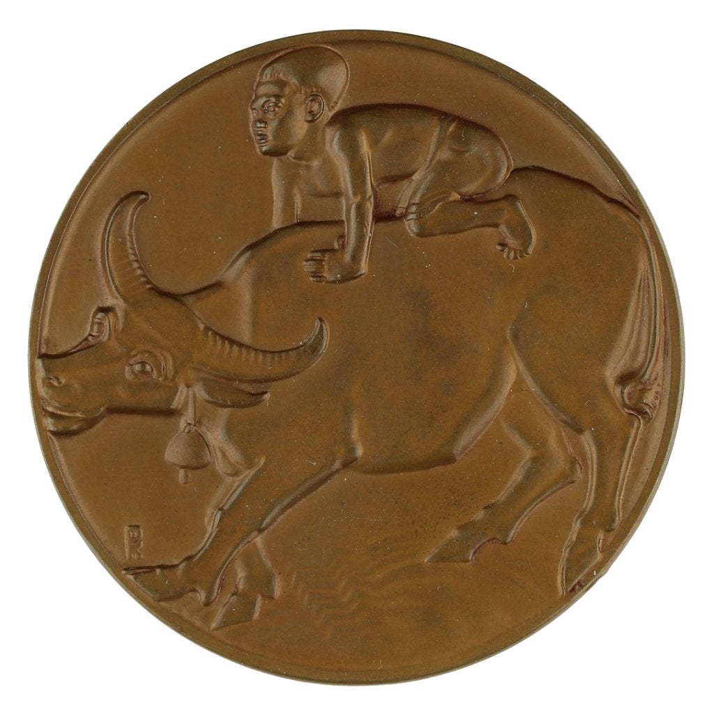 Penningen VPK 1933 Hendrik v.d. Eijnde : Landbouw Ned-Indië, Verzenden, Brons, Nederland