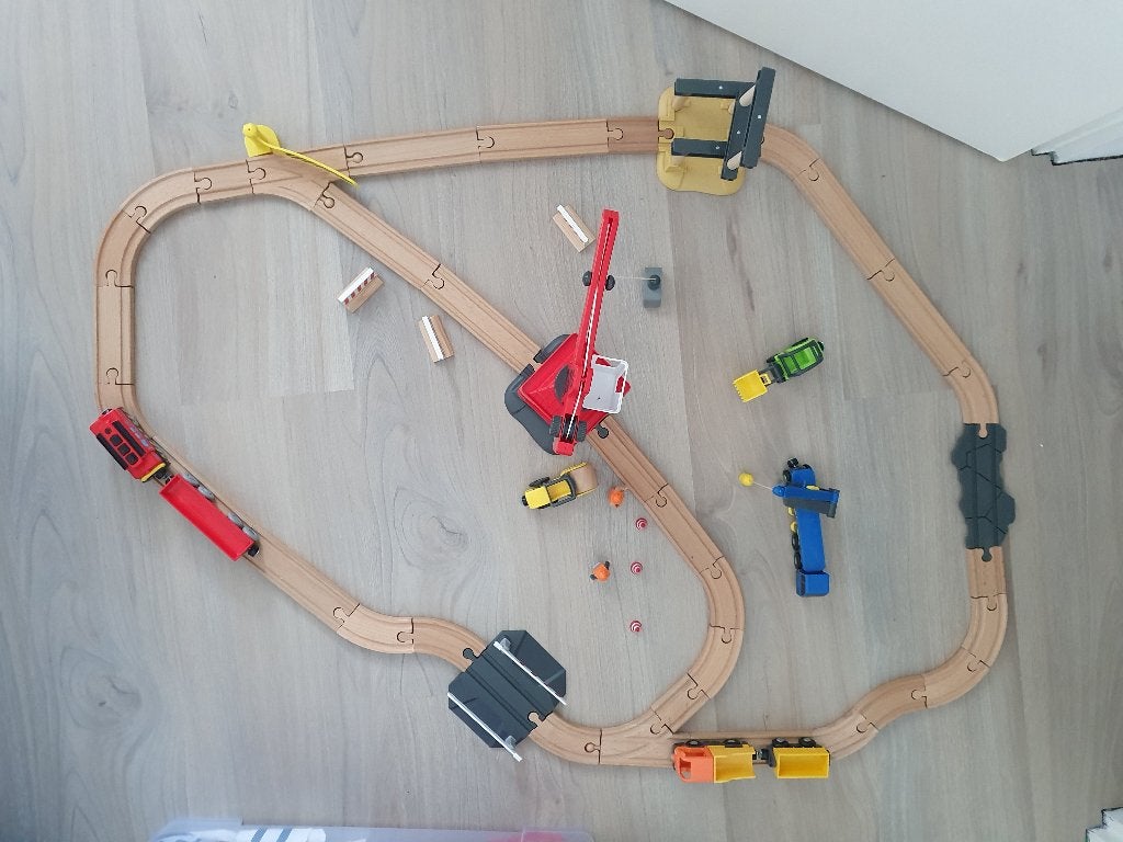 Playtive Construction Site Train Set, Ophalen of Verzenden, Gebruikt, Overige typen