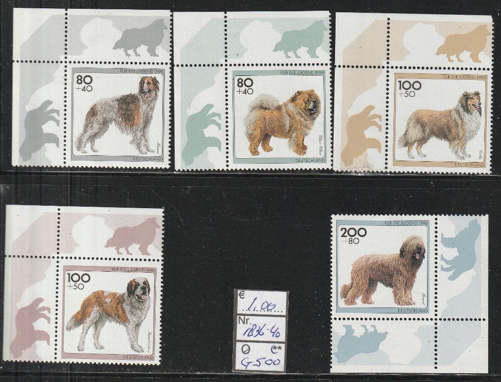 Bund Hondenrassen Michel 1836-40 Nr.G500p, Verzenden, 1990 tot heden, Postfris