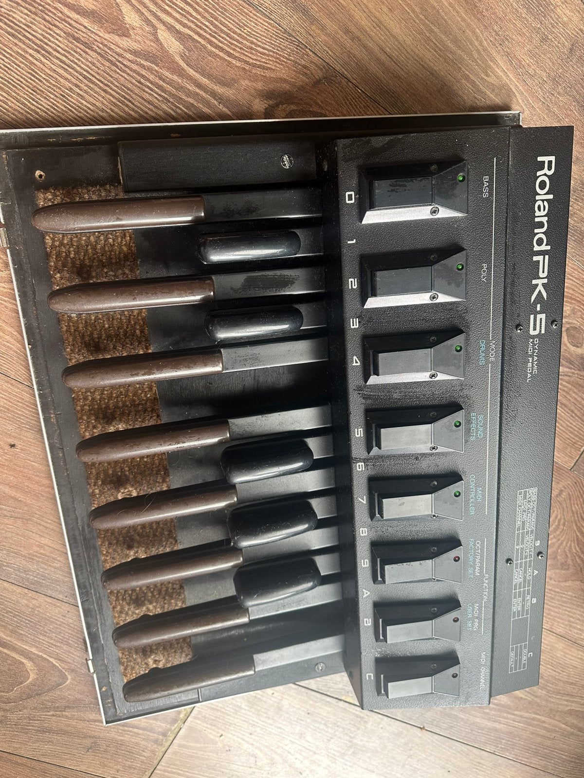 Roland PK-5 baspedal, Ophalen of Verzenden, Zo goed als nieuw, 61 toetsen, Roland
