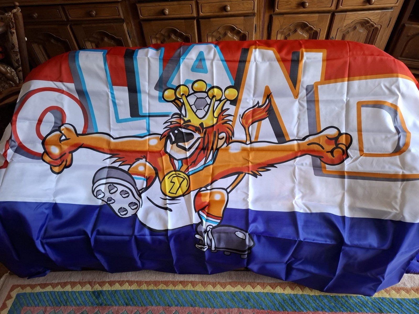 Holland vlag, 180x300cm, Verzenden, Nieuw, Overige binnenlandse clubs, Overige typen