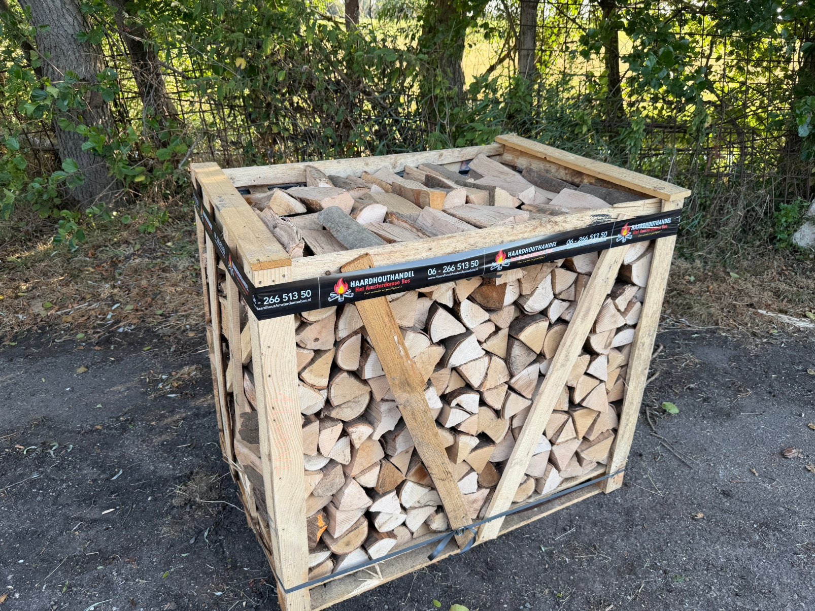 Beuken haardhout gedroogd GRATIS BEZORGD 50km rond Amsterdam, Minder dan 3 m³, Ophalen of Verzenden