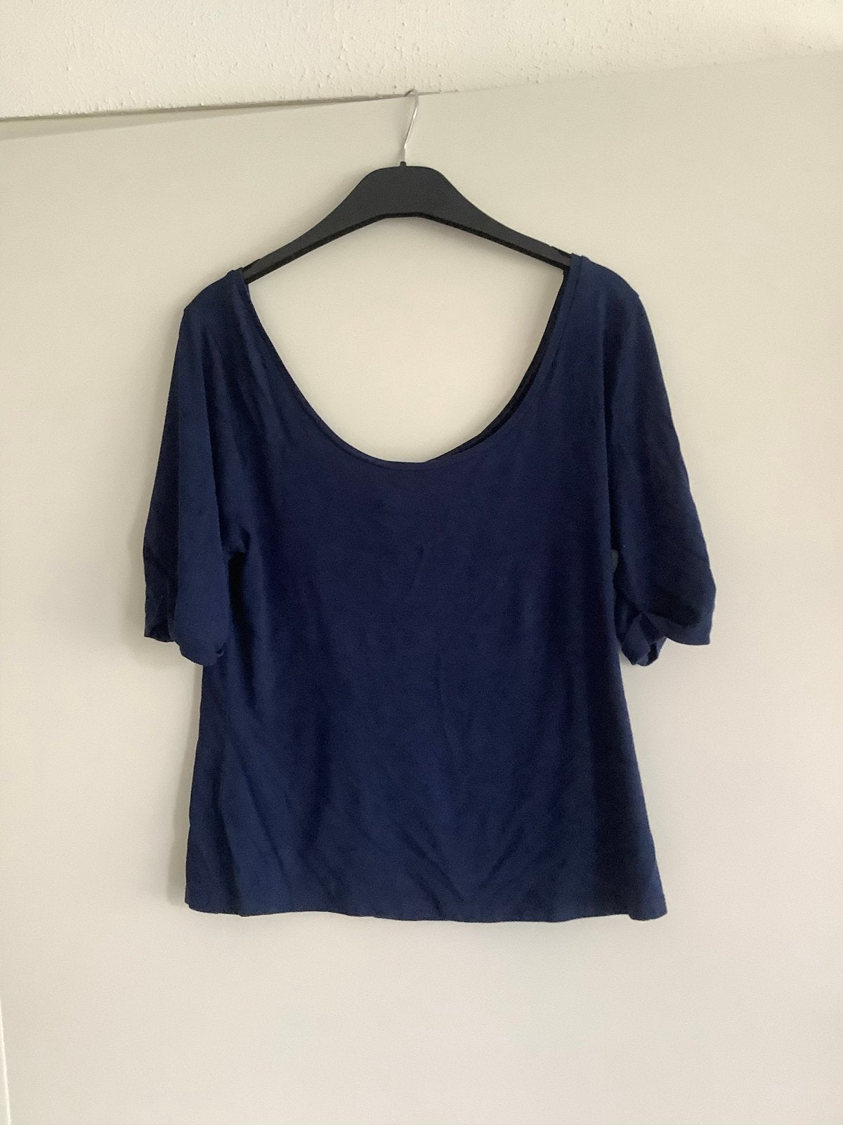 King Louie Boothals Top met Lage Rug - shirt L, Kleding | Dames, Blauw, Maat 42/44 (L), Ophalen of Verzenden, Korte mouw