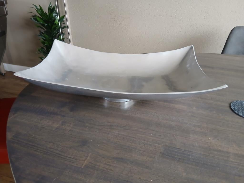 Aluminium schaal, Ophalen of Verzenden, Rond, Overige materialen