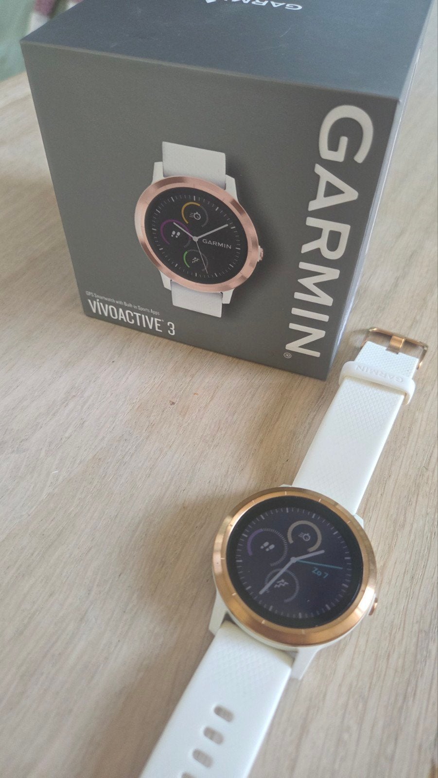 Garmin Vivoactive 3, Gebruikt, Zwart, Ophalen of Verzenden, Stappen