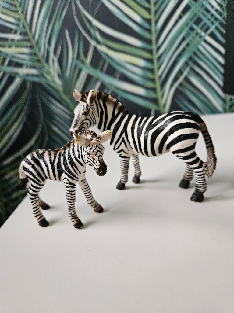 Schleich zebra moeder met jong, Ophalen of Verzenden, Nieuw, Wild dier, Beeldje of Figuurtje